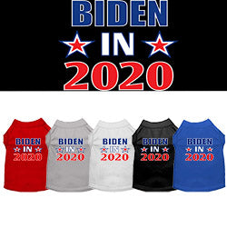Biden 2020 Screen Print Dog T-Shirt from StayGoldenDoodle.com