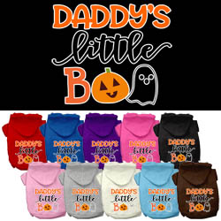 Daddy's Little Boo Dog Hoodie from StayGoldenDoodle.com