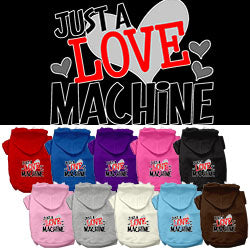 Just a Love Machine Dog Hoodie from StayGoldenDoodle.com