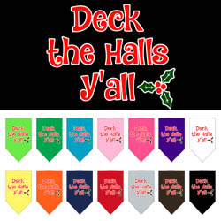 Deck the Halls Y'all Holiday Bandanas