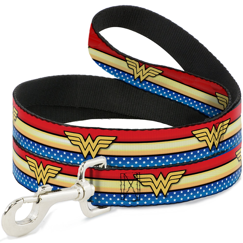 Buckle-down Wonder Woman Logo Stripe Pet Leash