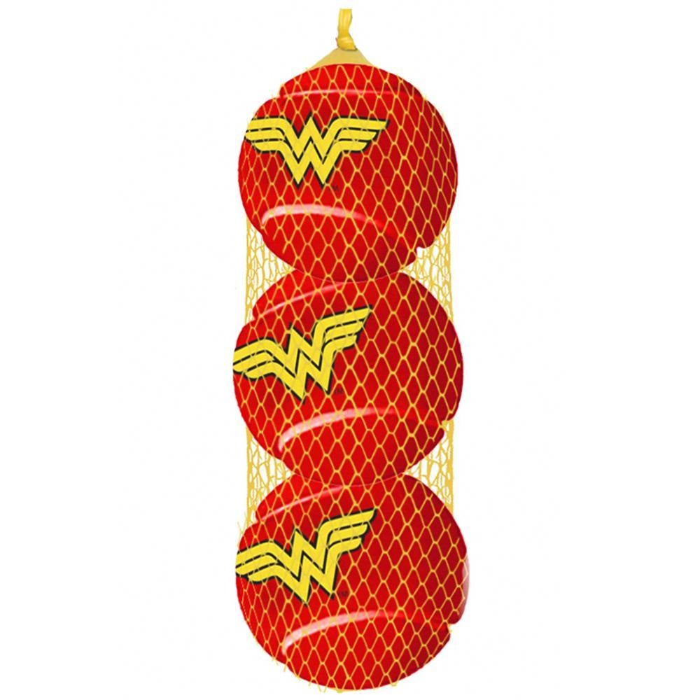 Buckle-down Wonder Woman Pet Squeaky Tennis Ball 3-pack