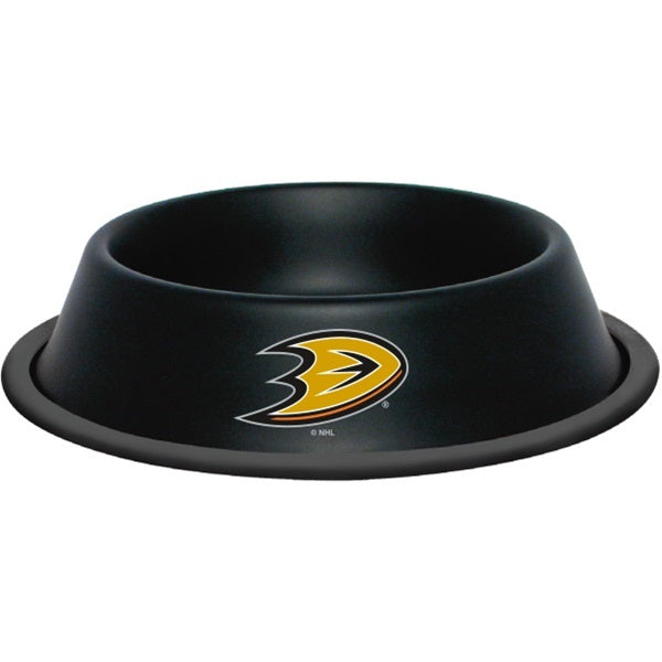 Anaheim Ducks Gloss Black Pet Bowl