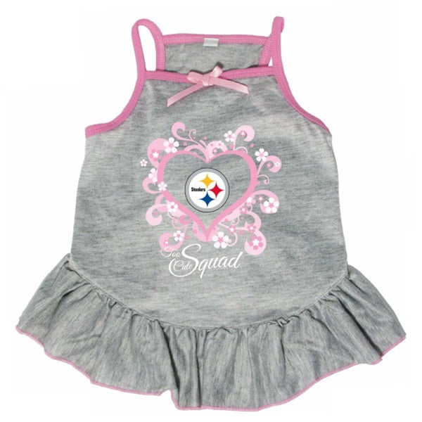 Pittsburgh Steelers "too Cute Squad" Pet Dress