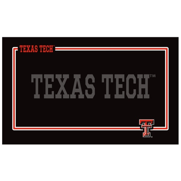 Texas Tech Red Raiders Black Pet Bowl Mat