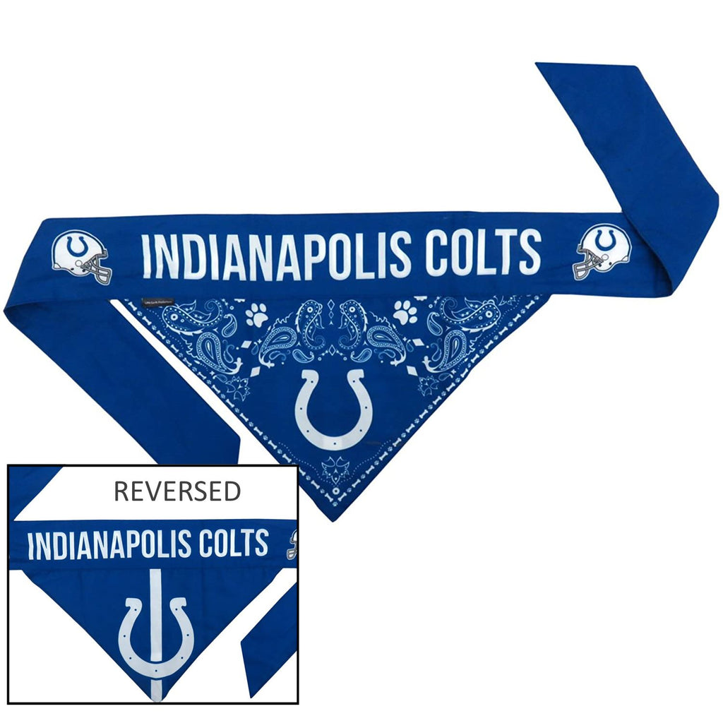 Indianapolis Colts Pet Reversible Paisley Bandana