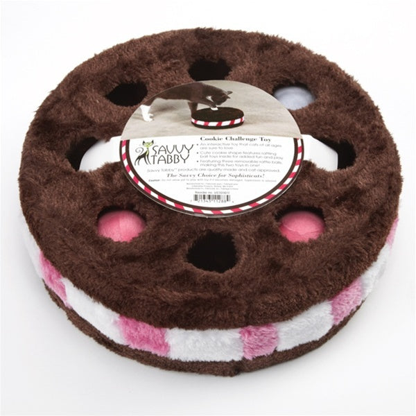 Savvy Tabby Cookie Challenge Cat Toy