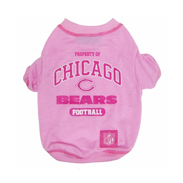 Chicago Bears Pink Dog T