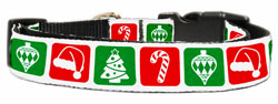 Timeless Christmas Nylon And Ribbon Collar and Leash from StayGoldenDoodle.com