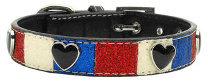 Patriotic Ice Collars Hearts Match Leash - staygoldendoodle.com