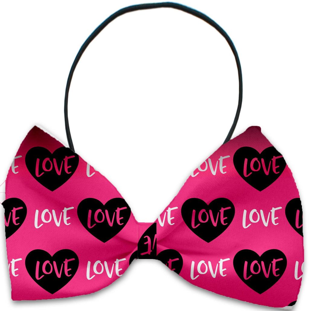Pink Love Pet Bow Tie - staygoldendoodle.com