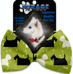 Scottie And Westie Pet Bow Tie Collar Accessory With Velcro - staygoldendoodle.com