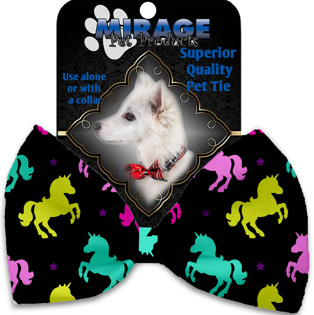 Confetti Unicorns Pet Bow Tie Collar Accessory With Velcro - staygoldendoodle.com