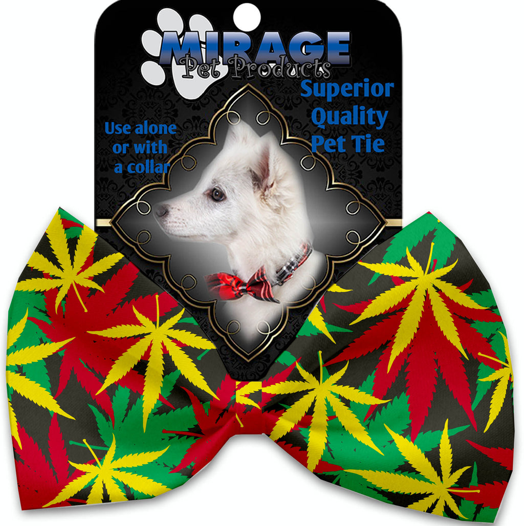 Rasta Mary Jane Pet Bow Tie Collar Accessory With Velcro - staygoldendoodle.com