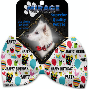Happy Birthday Pet Bow Tie Collar Accessory With Velcro - staygoldendoodle.com