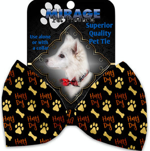 Happy Dog Pet Bow Tie Collar Accessory With Velcro - staygoldendoodle.com
