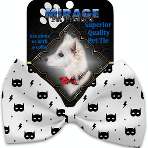 Super Hero Masks Pet Bow Tie Collar Accessory With Velcro - staygoldendoodle.com