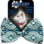 Blue Lagoon Pet Bow Tie Collar Accessory With Velcro