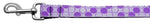 Diagonal Dots Nylon Collar  Lavender 1 Wide 4ft Lsh - Stay Golden Doodle