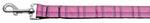 Plaid Nylon Collar  Pink 1 Wide 4ft Lsh - Stay Golden Doodle