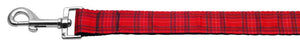 Plaid Nylon Collar  Red 1 Wide 4ft Lsh - Stay Golden Doodle