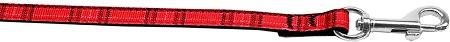 Plaid Nylon Collar  Red 3-8 Wide 4ft Lsh - Stay Golden Doodle