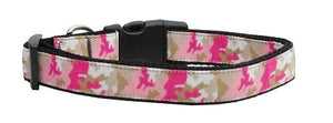 Pink Camo Nylon Collar Large - Stay Golden Doodle