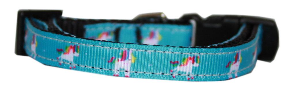 Blue Unicorn Nylon Cat Safety Collar - staygoldendoodle.com
