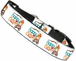 Happy Camper Nylon Dog Collar Lg - staygoldendoodle.com