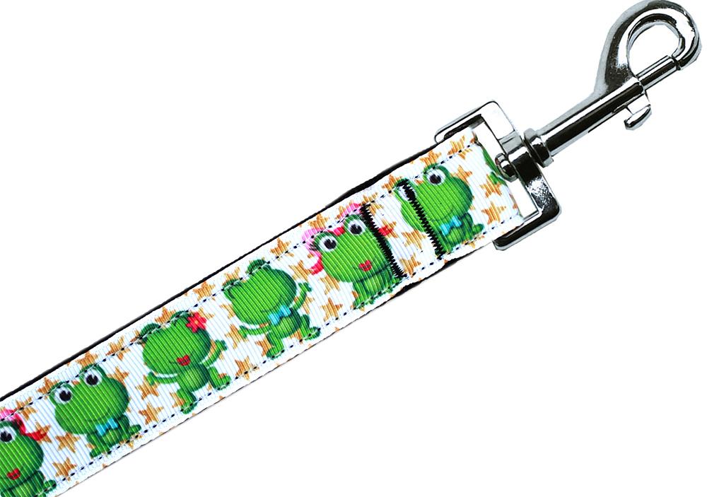 Happy Frogs Nylon Pet Leash 1in By 4ft - Stay Golden Doodle