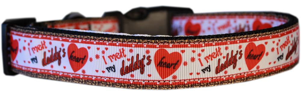 Melt Daddy's Heart Nylon Dog Collar - staygoldendoodle.com