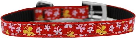 Butterfly Nylon Dog Collar With Classic Buckle 3/8" - staygoldendoodle.com