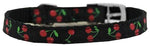 Cherries Nylon Dog Collar With Classic Buckle 3/8" - staygoldendoodle.com