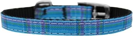Plaid Nylon Dog Collar With Classic Buckle 3/8" - staygoldendoodle.com