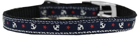 Anchors Nylon Dog Collar With Classic Buckle - staygoldendoodle.com