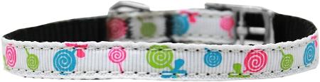 Lollipops Nylon Dog Collar With Classic Buckle 3/8" - staygoldendoodle.com