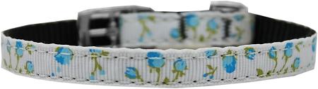 Roses Nylon Dog Collar With Classic Buckle 3/8" - staygoldendoodle.com