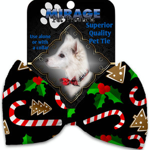 Candy Cane Chaos Pet Bow Tie