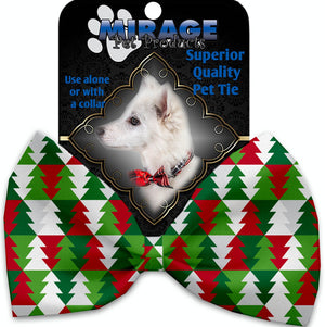 Holiday Velcro Bow Tie Collar Accessory