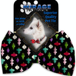 Classic Christmas Ornaments Pet Bow Tie Collar Accessory With Velcro