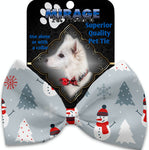 Look At Frosty Go Pet Bow Tie Collar Accessory With Velcro