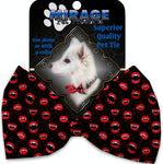 Love Bites Pet Bow Tie Collar Accessory With Velcro - staygoldendoodle.com