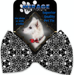 Spinning Skulls Pet Bow Tie Collar Accessory With Velcro - staygoldendoodle.com