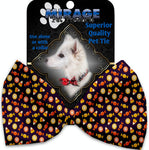 Halloween Candy Confetti Pet Bow Tie Collar Accessory With Velcro - staygoldendoodle.com