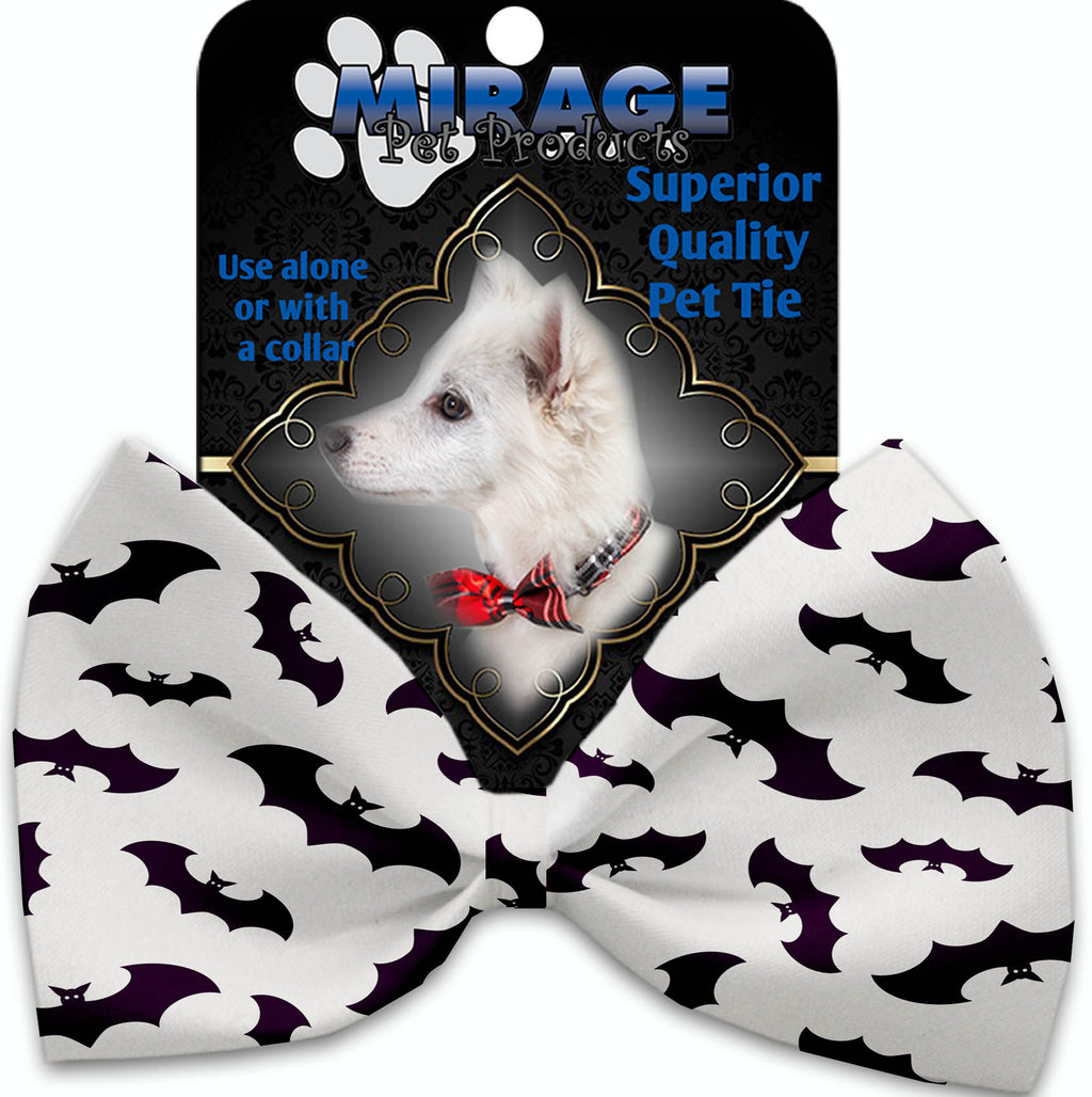 Purple Bats Pet Bow Tie Collar Accessory With Velcro - staygoldendoodle.com