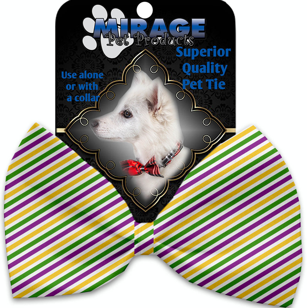 Mardi Gras Stripes Pet Bow Tie - staygoldendoodle.com