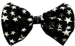 Dog Bow Tie Black And White Stars - staygoldendoodle.com