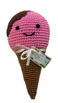 Knit Knacks Scoop The Ice Cream Cone Organic Cotton Small Dog Toy - staygoldendoodle.com