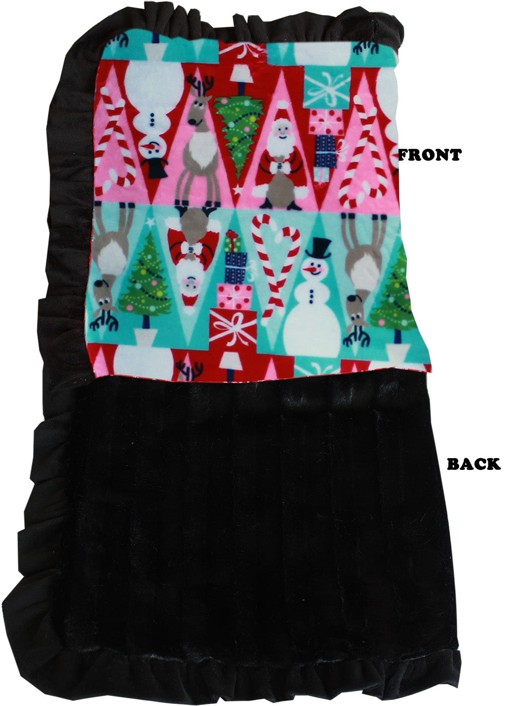 Luxurious Plush Pet Blanket Christmas Medley Jumbo Size
