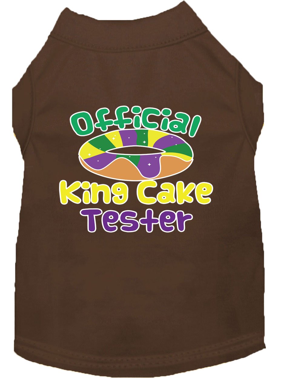 King Cake Taster Screen Print Mardi Gras Dog Shirt - staygoldendoodle.com